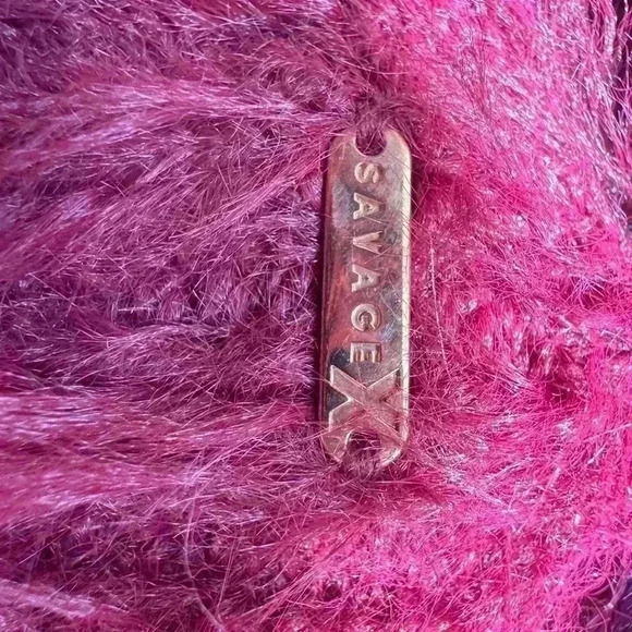 Savage crewneck fuzzy texture long sleeve sweater l. - Picture 13 of 16